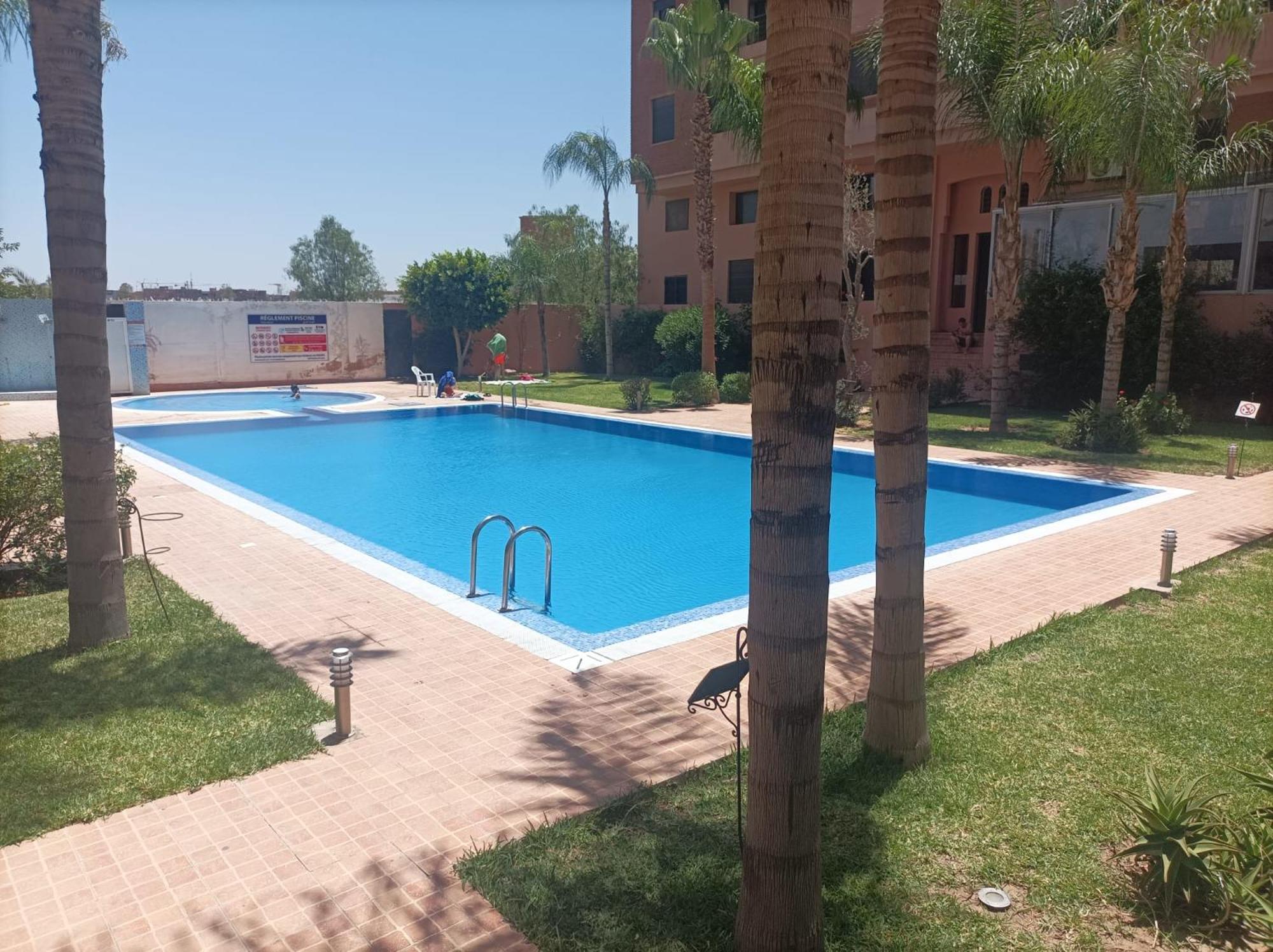 Appartement Haut Standing Vu Piscine Marrákes Kültér fotó